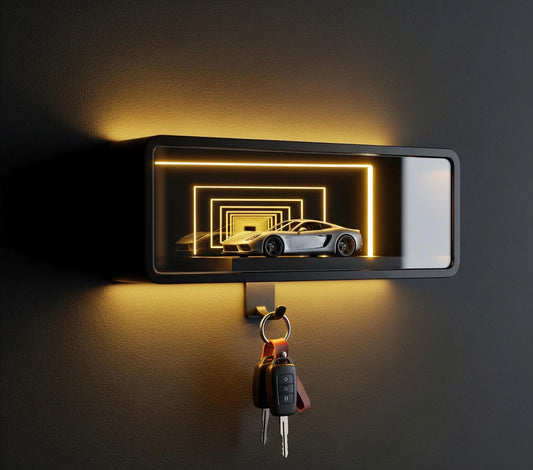 3D Wall-Mounted Garage KeyChain Hanger